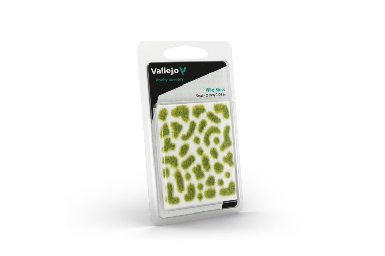 Vallejo SC404 Hobby Scenery - Wild Grass Tufts 2mm - Moss - 35 Pieces - Diorama - Valsc404 xs 1 - VALSC404-XS