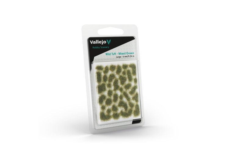 Vallejo SC416 Hobby Scenery - Wilde Graspollen 6 mm - Gemengd Groen - 35 Stuks - Diorama - Valsc416 xs 1 - VALSC416-XS