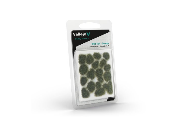 Vallejo SC422 Hobby Scenery - Wilde Graspollen 8 mm - Moerasgroen - 8 Stuks - Diorama - Valsc422 xs 1 - VALSC422-XS
