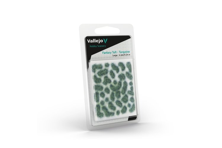 Vallejo SC432 Hobby Scenery - Fantasy Graspollen 6 mm - Turquoise - 35 Stuks - Diorama - Valsc432 xs 1 - VALSC432-XS