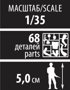 1:35 Zvezda 3520 Soviet Naval Infantry WWII &ndash; Great Patriotic War &ndash; 6 Figures - Zvz3520 10 - ZVZ3520