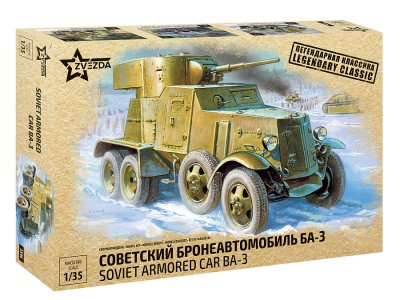 1:35 Zvezda 3546 BA-3 Mod. 1934 &ndash; Soviet Armoured Vehicle - Zvz3546 1 - ZVZ3546