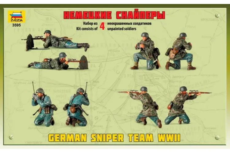 1:35 Zvezda 3595 German Sniper Team WWII - Zvz3595 2 - ZVZ3595