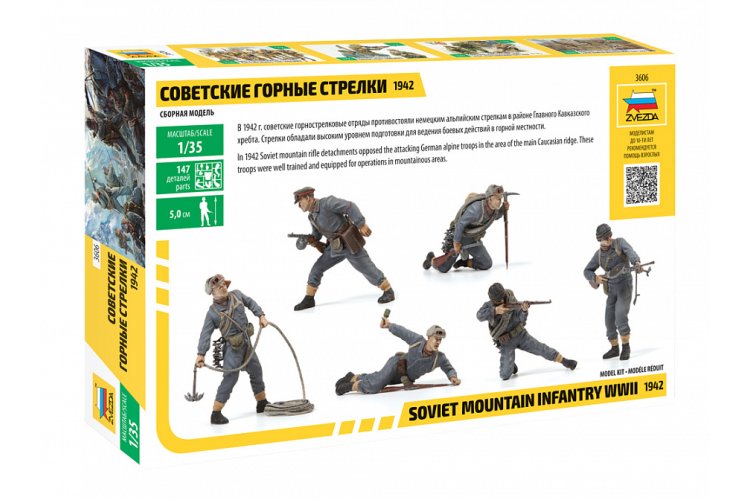 1:35 Zvezda 3606 Soviet Mountain Troops WWII - Zvz3606 2 - ZVZ3606