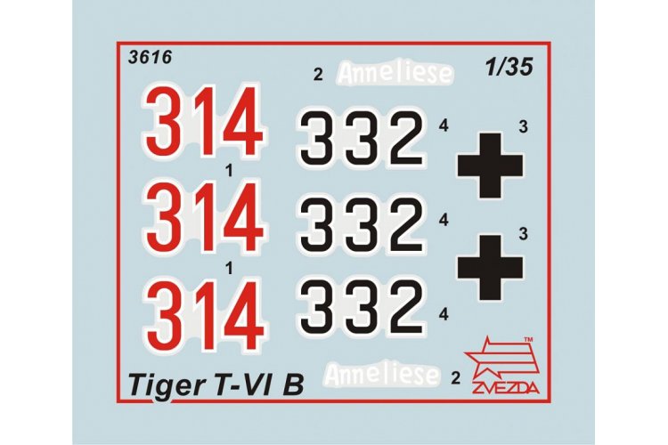 1:35 Zvezda 3616 Pz. Kpfw. VI Tiger II Ausf. B (Porsche Turret) - German Heavy Tank - Zvz3616 2 - ZVZ3616