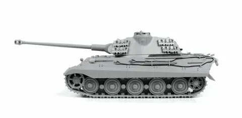 1:35 Zvezda 3616 Pz. Kpfw. VI Tiger II Ausf. B (Porsche Turret) - German Heavy Tank - Zvz3616 9 - ZVZ3616