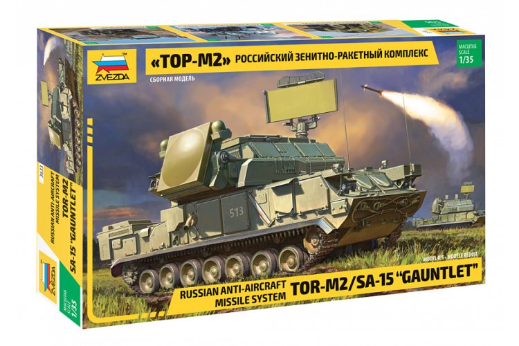 1:35 Zvezda 3633 Russian anti-aircraft missile system TOR M2 SA-15 "Gauntlet" - Zvz3633 1 - ZVZ3633
