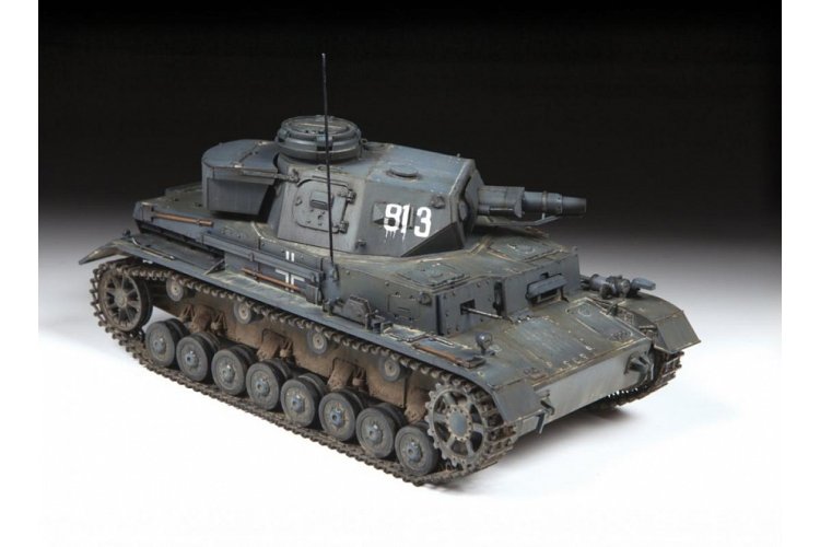 1:35 Zvezda 3641 Pz.Kpfw. IV Ausf. E - German Medium Tank - Zvz3641 t iv e back kx - ZVZ3641
