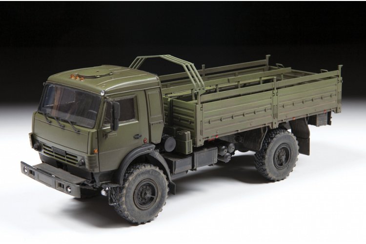 1:35 Zvezda 3692 Russian 2-Axle Military Truck K-4350 - Zvz3692 2 - ZVZ3692