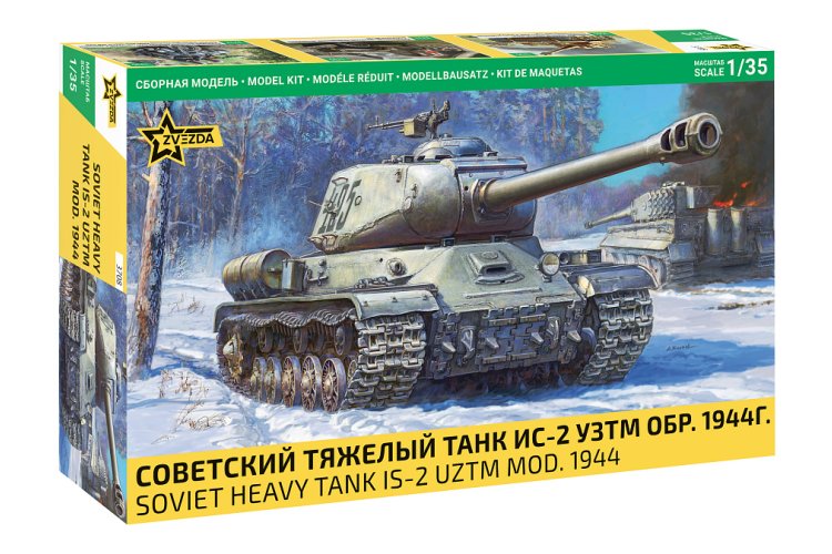 1:35 Zvezda 3708 IS-2 WWII &ndash; 1944 Soviet Heavy Tank - Zvz3708 1 - ZVZ3708