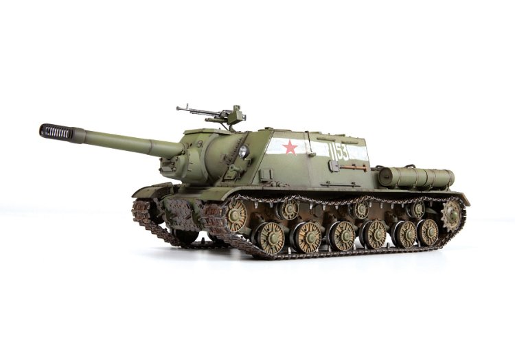 1:35 Zvezda 3721 ISU-152 - Sovjet Zelfrijdend Kanon WWII - Russische Tankjager - Zvz3721 3 - ZVZ3721