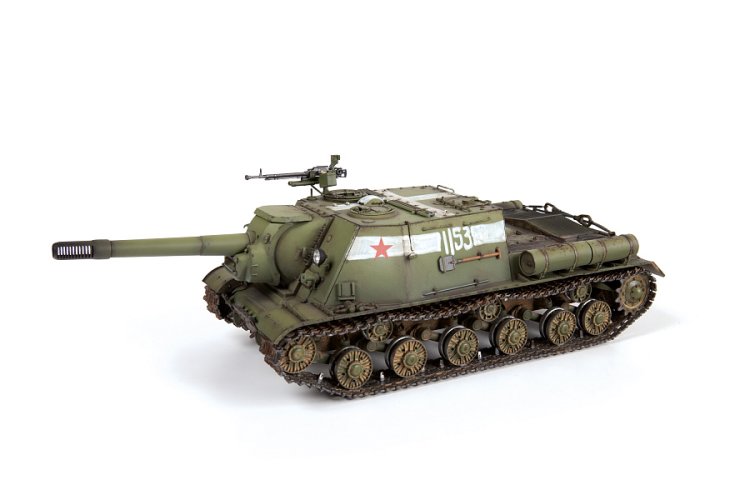 1:35 Zvezda 3721 ISU-152 - Sovjet Zelfrijdend Kanon WWII - Russische Tankjager - Zvz3721 4 - ZVZ3721