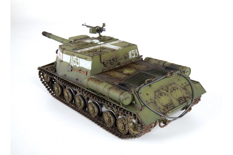 1:35 Zvezda 3721 ISU-152 - Sovjet Zelfrijdend Kanon WWII - Russische Tankjager - Zvz3721 6 - ZVZ3721