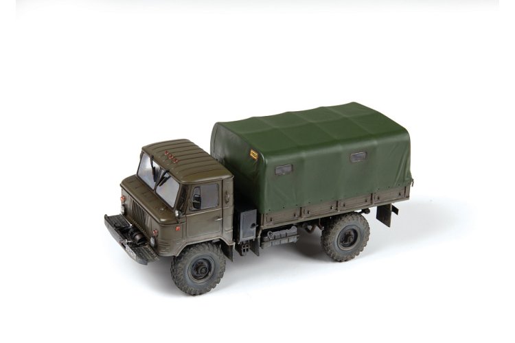 1:43 Zvezda 43008 GAZ-66 All-Wheel Drive Truck - Sovjet Militaire Vrachtwagen - Zvz43008 3 - ZVZ43008