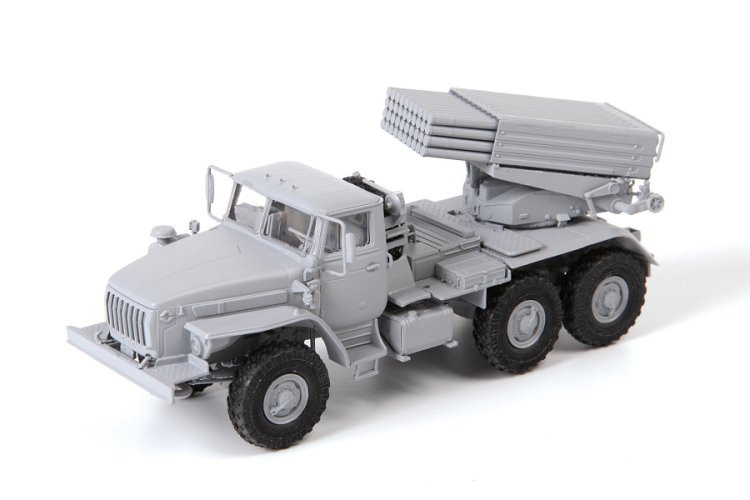 1:72 Zvezda 5051 Ural 4320 Multiple Rocket Launch System BM-21 - Grad - Zvz5051 6 - ZVZ5051