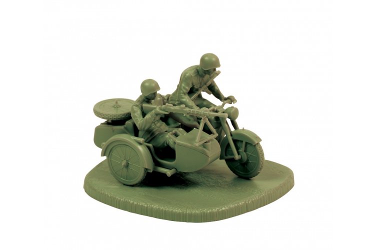 1:72 Zvezda 6277 Soviet motorcycle M-72 with sidecar and crew - Zvz6277 2 - ZVZ6277