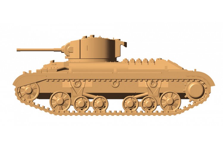 1:100 Zvezda 6280 British Infantry Tank "Valentine&rdquo; II - Zvz6280 2 - ZVZ6280