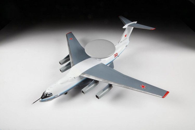 1:144 Zvezda 7024 Ilyushin Il-76 - Ultimate Kit A-50 Mainstay - Vroegtijdig Waarschuwings- en Commandovliegtuig (AEW) - Zvz7024 4 - ZVZ7024