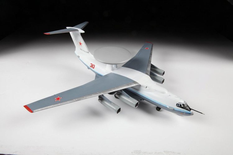 1:144 Zvezda 7024 Ilyushin Il-76 - Ultimate Kit A-50 Mainstay - Vroegtijdig Waarschuwings- en Commandovliegtuig (AEW) - Zvz7024 5 - ZVZ7024