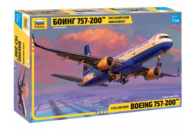 1:144 Zvezda 7032 Civil airliner Boeing 757-200 Plane - Zvz7032 1 - ZVZ7032