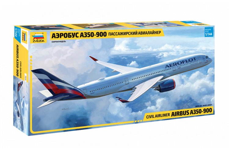 1:144 Zvezda 7039 Airbus A 350-900 Plane - Zvz7039 1 - ZVZ7039