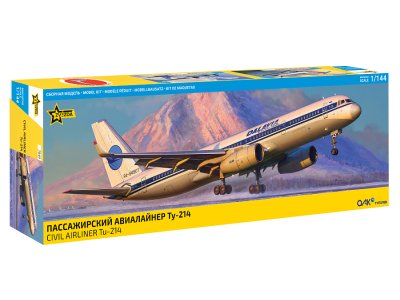 1:144 Zvezda 7049 Tupolev Tu-214 &ndash; Russian Passenger Aircraft - Zvz7049 1 - ZVZ7049