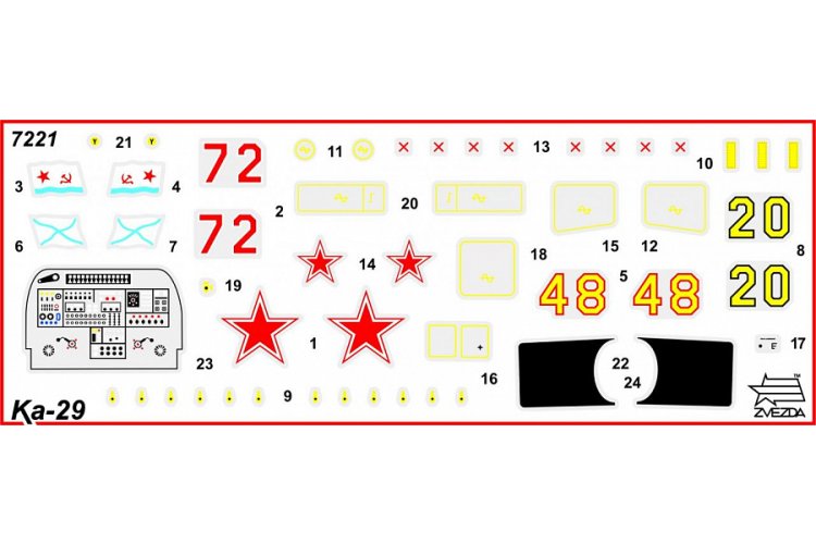 1:72 Zvezda 7221 Russian marine support helicopter "Helix B" - Zvz7221 2 - ZVZ7221