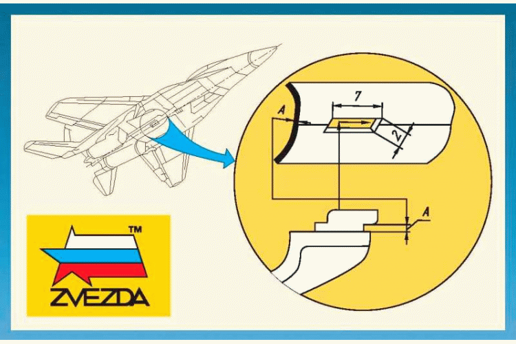 Zvezda 7235 Aircraft stand suitabel for all scales - Zvz7235 1 - ZVZ7235