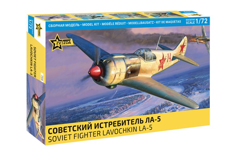 1:72 Zvezda 7334 Lavochkin La-5 Jachtvliegtuig - Sovjet Propellervliegtuig - Zvz7334 1 - ZVZ7334