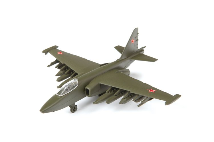1:144 Zvezda 7431 Soviet Attack Aircraft - Sukhoi Su-25 Frogfoot - Snap Fit Kit - Zvz7431 4 - ZVZ7431