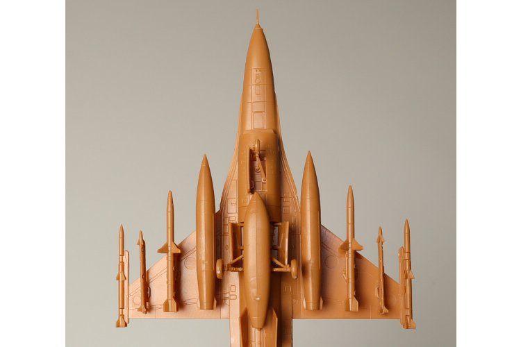 1:144 Zvezda 7435 General Dynamics F-16 - Amerikaanse Straaljager - Snap Fit Kit - Zvz7435 4 - ZVZ7435