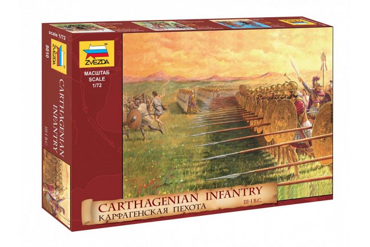1:72 Zvezda 8010 Carthaagse Infanterie  - 3e&ndash;1e eeuw v.Chr. - Zvz8010 1 - ZVZ8010