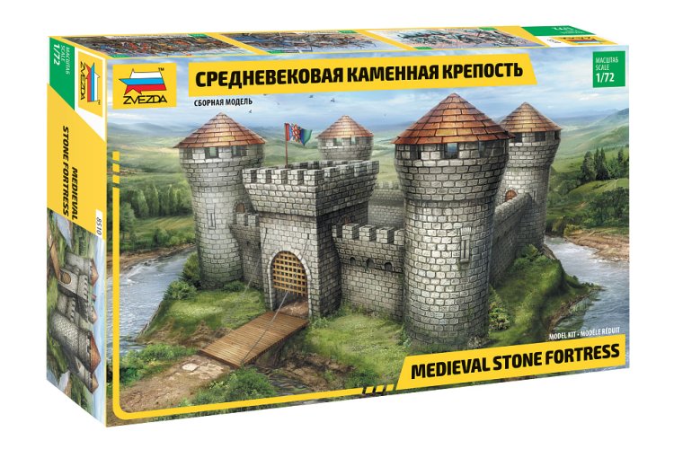 1:72 Zvezda 8510 Medieval Stone Fortress - Castle Diorama - Zvz8510 1 - ZVZ8510
