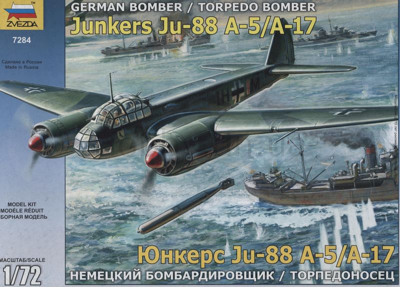 1:72 Zvezda 7284 Junkers JU-88 A5/A17